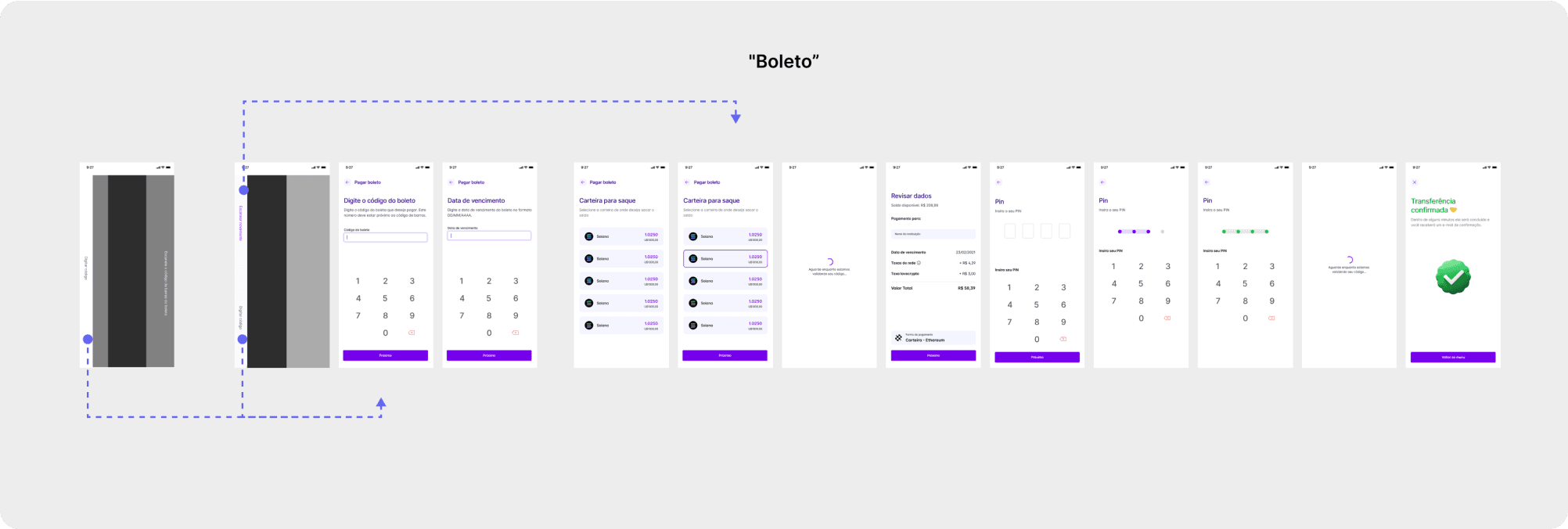 Boleto mockup