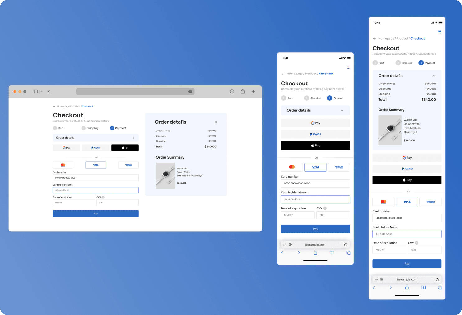 UI created for the day 2